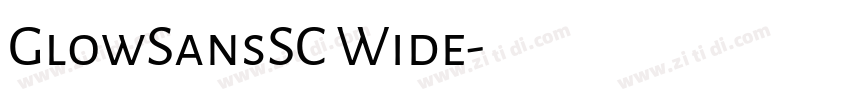 GlowSansSC Wide字体转换